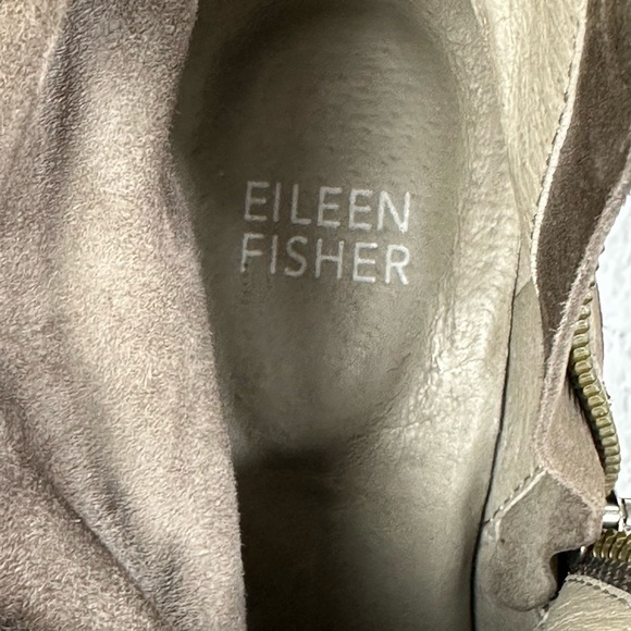 Eileen Fisher Murphy Storm Leather Booties Boots 5 - Picture 6 of 8